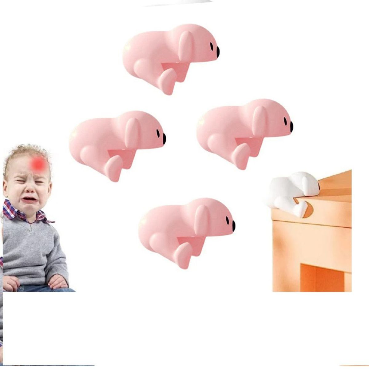 GENERICO - Protector de Esquinas para Bebes  Animados para Muebles x4 R