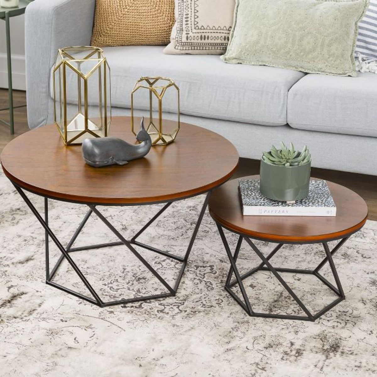 VENTITAS HOME - Mesa de Centro Londres Ventitas Home Cedro y Negro