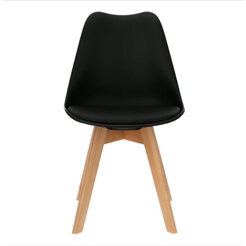 VENTITAS HOME - Silla Nórdica Larizza Negra Ventitas Home