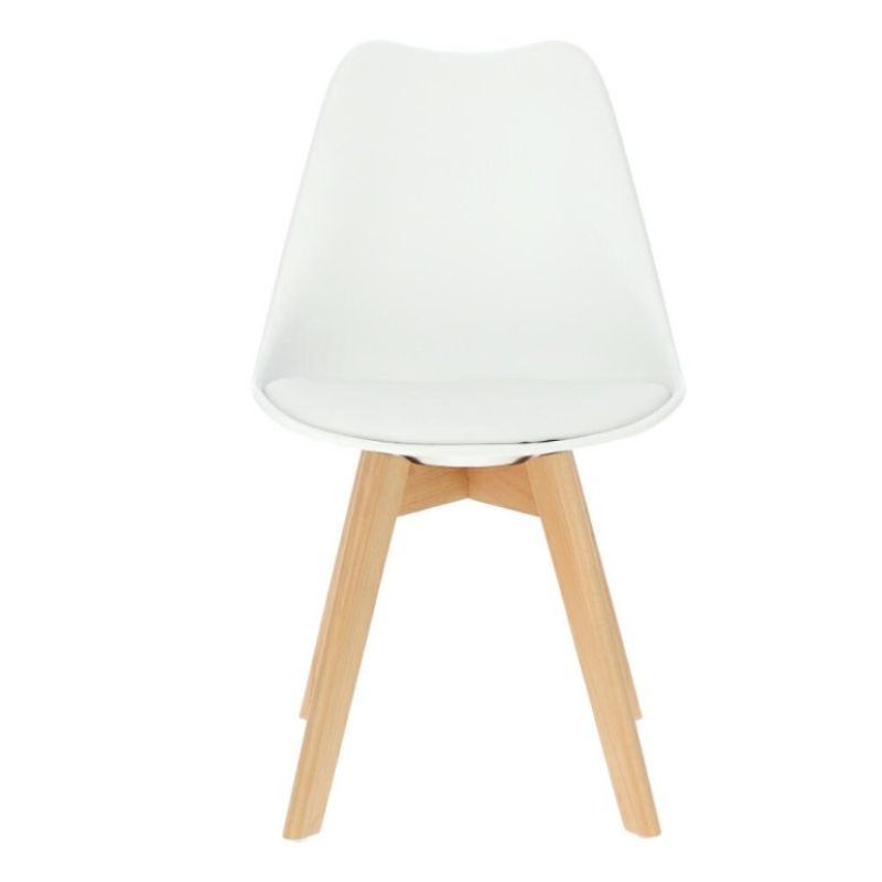 VENTITAS HOME - Silla Nórdica Larizza Blanca Ventitas Home