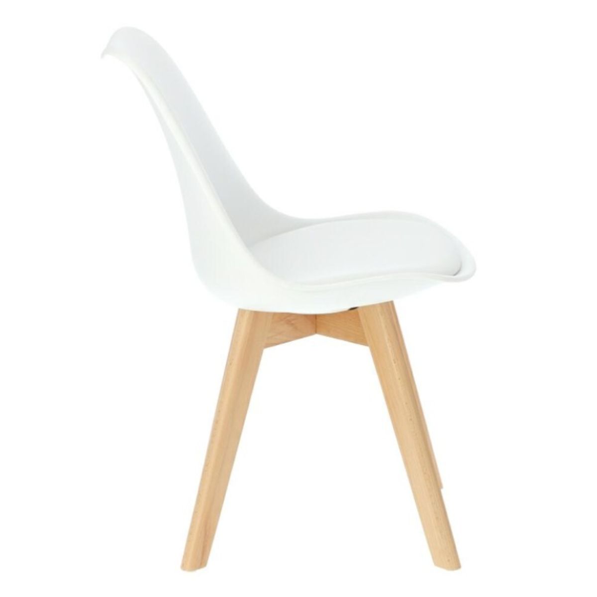 VENTITAS HOME - Silla Nórdica Larizza Blanca Ventitas Home