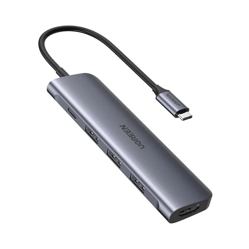 UGREEN - Ugreen Adaptador Hub USB-C 5 en 1 4K HDMI USB 3.0 PD CM136 - 50209