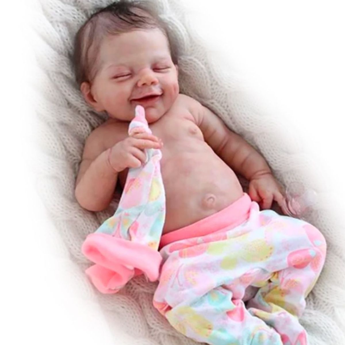 LIANYUN - Muñeca bebe  vinilo de silicona juguetes para 48cm
