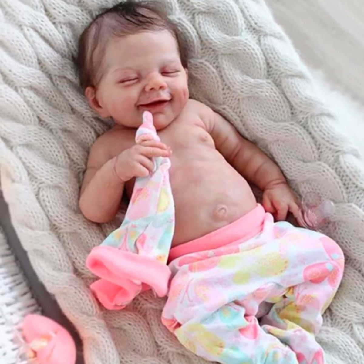 LIANYUN - Muñeca bebe  vinilo de silicona juguetes para 48cm