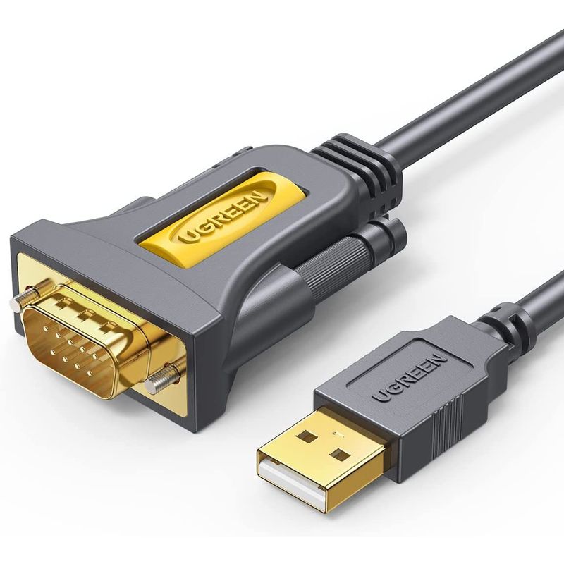 UGREEN - Ugreen Cable USB a RS232 DB9 Serial 1.5m CR104 PL2303 Win Linux Mac - 20211