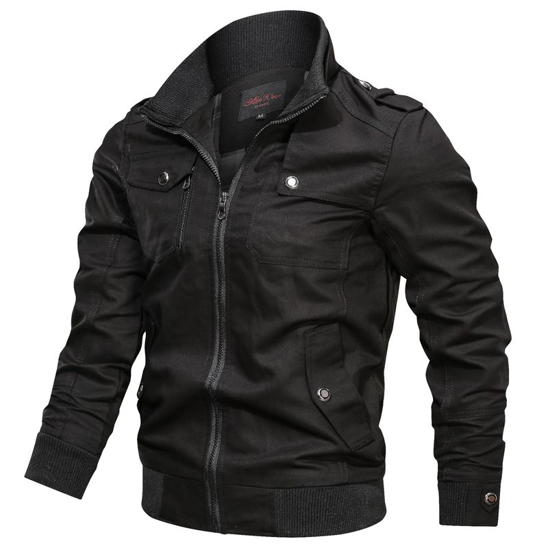 BLWOENS - Chaqueta Bomber Blwoens  Casual Con Cremallera Para Hombre