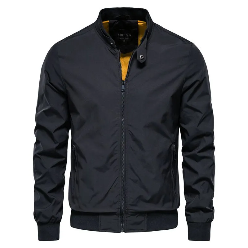 BLWOENS - Chaqueta Bomber Blwoens  Negra - Cierre Frontal Y Cuello Alto
