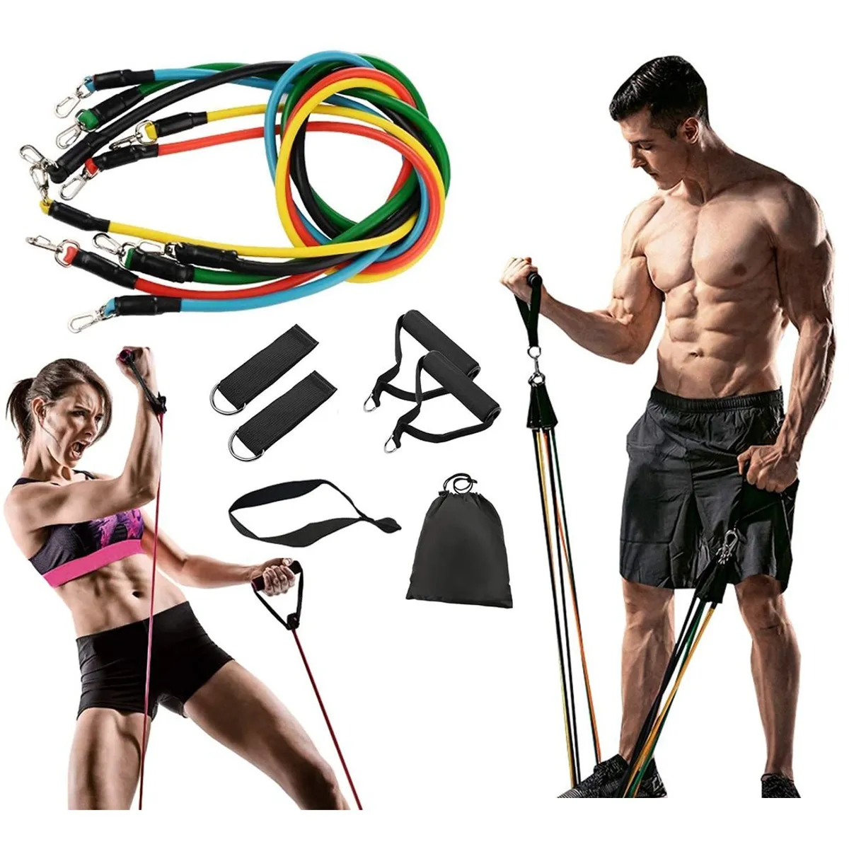 GENERICO - Bandas Elásticas de Resistencia 11 Piezas