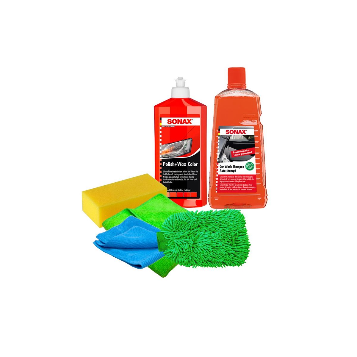 GENERICO - Kit De Tratamiento De Pintura Para Auto Rojo Sonax Cera