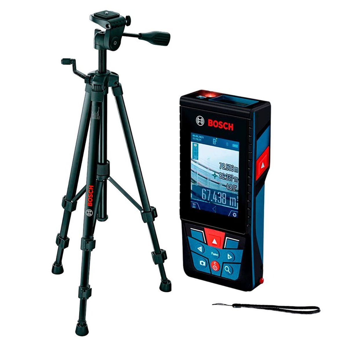 BOSCH - Medidor Láser de Distancia GLM 150-27 C + Trípode BT150