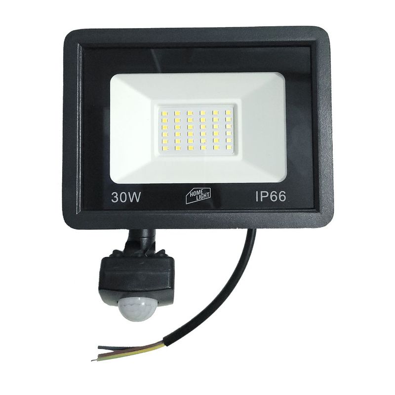 HOME LIGHT - Reflector led con sensor de movimineto 30W Luz Dia  Home Light