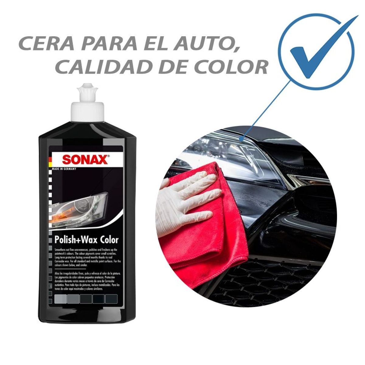 GENERICO - Kit De Tratamiento De Pintura Para Auto Negro Sonax Cera