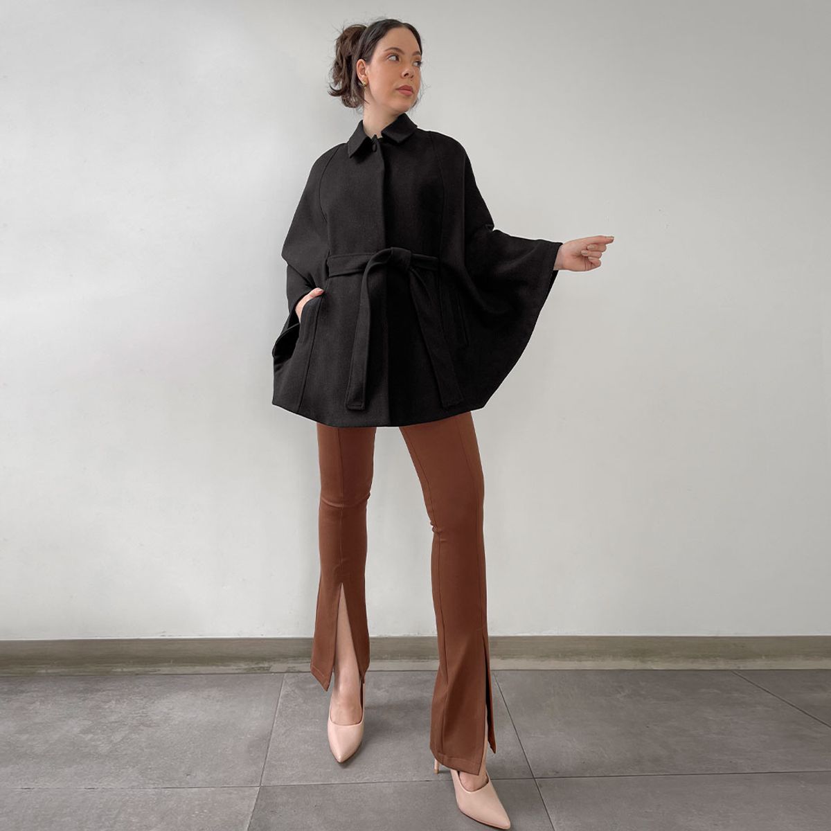 TEILOR - Capa Elegante de Paño Mujer