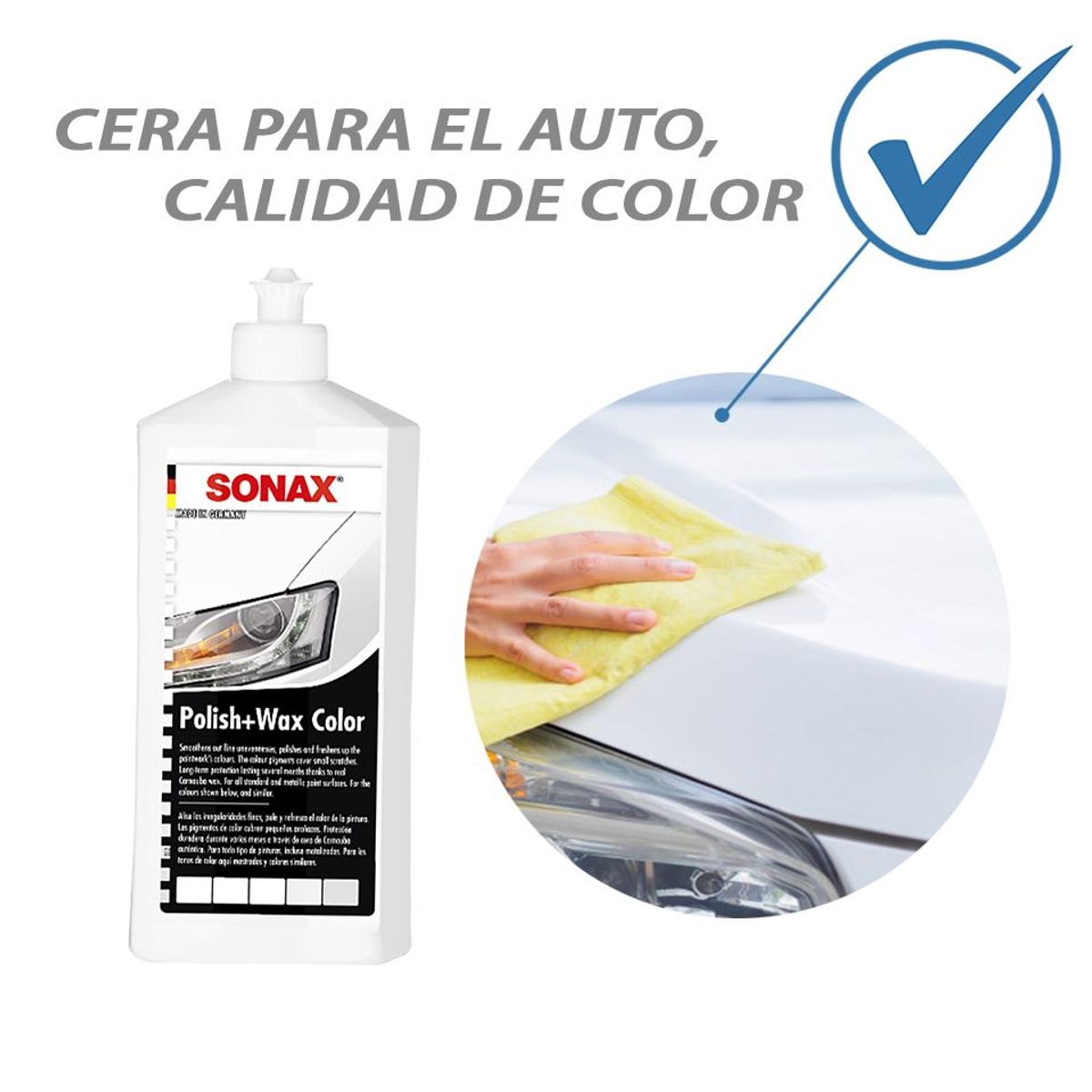 GENERICO - Kit De Tratamiento De Pintura Para Auto Blanco Sonax Cera