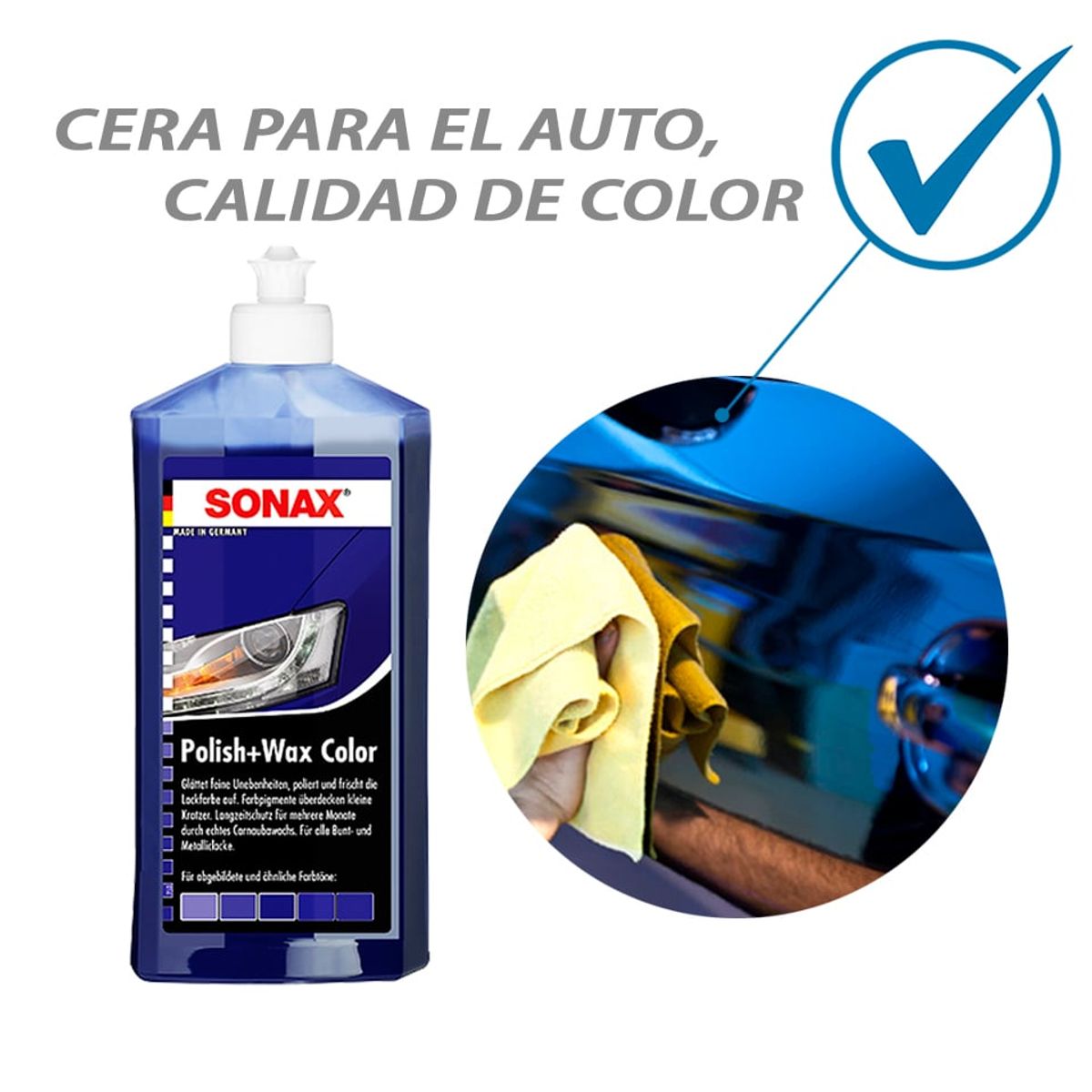 GENERICO - Kit De Tratamiento De Pintura Para Auto Azul Sonax Cera