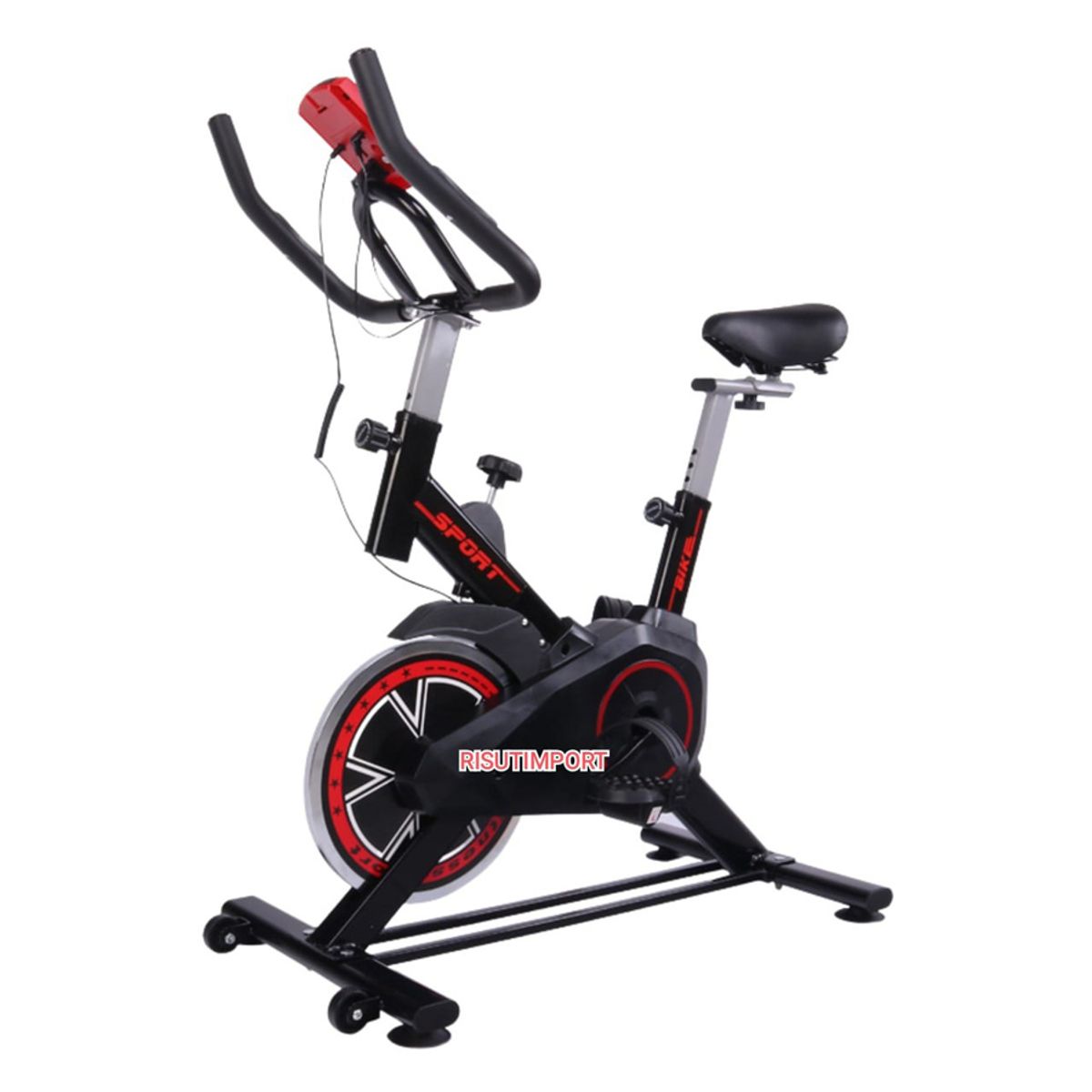 RISUTIMPORT - BICICLETA SPINING VOLANTE 8 KILOS SOPORTE A 120 KG