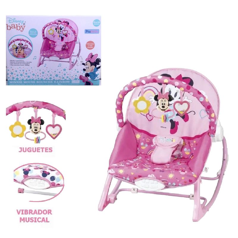 DISNEY - Mecedora Bouncer Disney Minnie Baby Pink