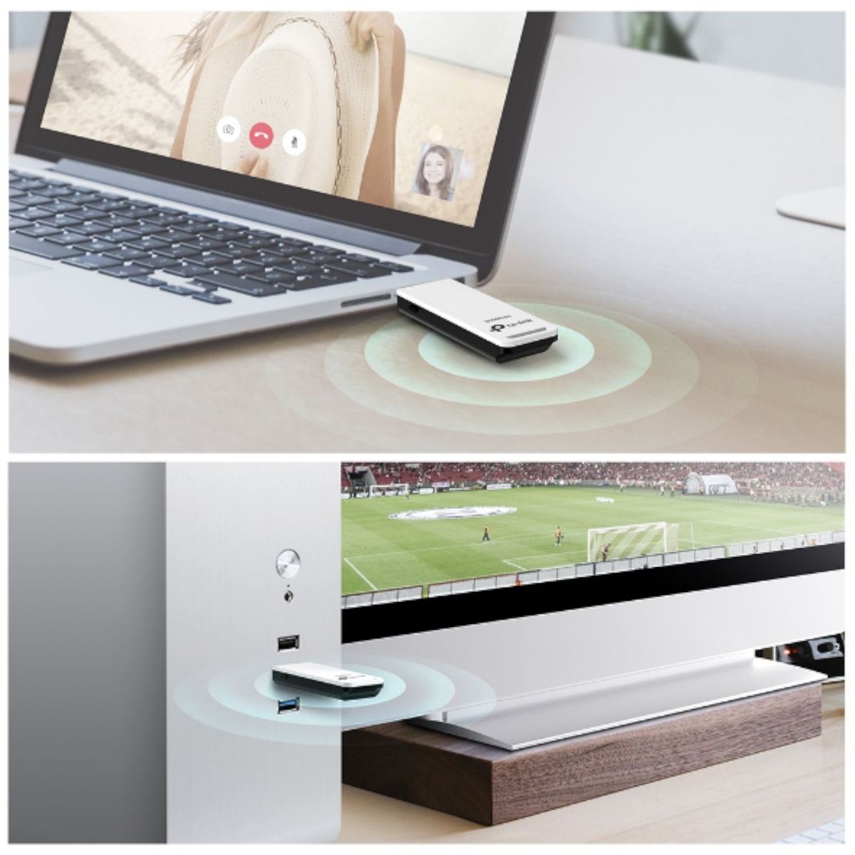 TP LINK - Adaptador Inalámbrico TP-LINK  TL-WN821N USB N a 300 Mbps