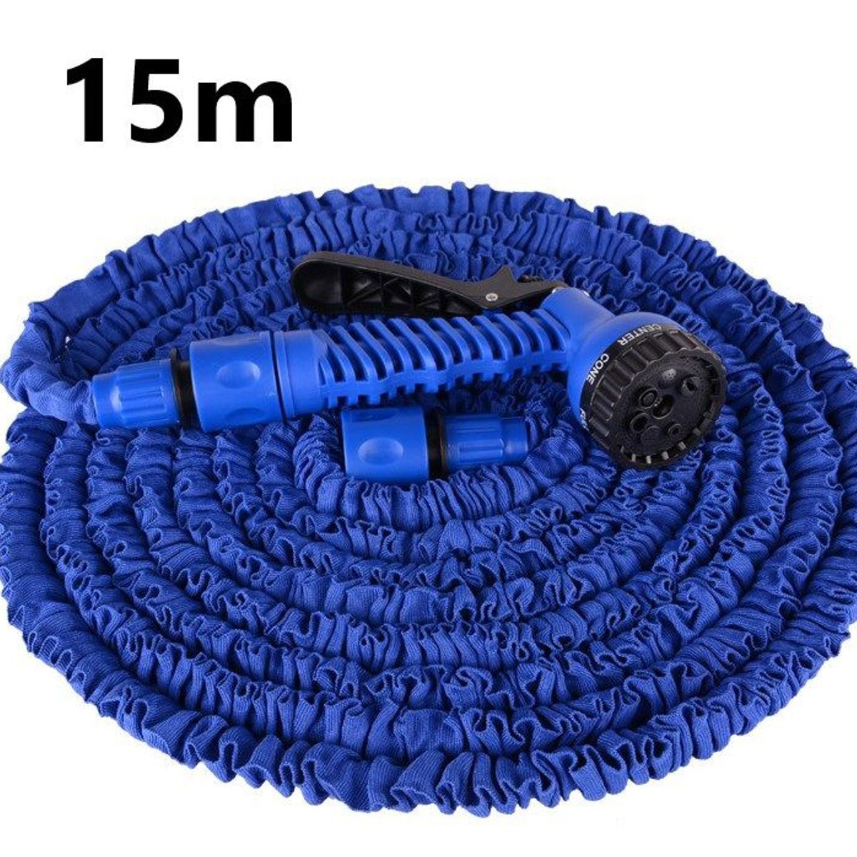 GENERICO - Manguera de 15m Retráctil y entendible con 7 tipos de chorro