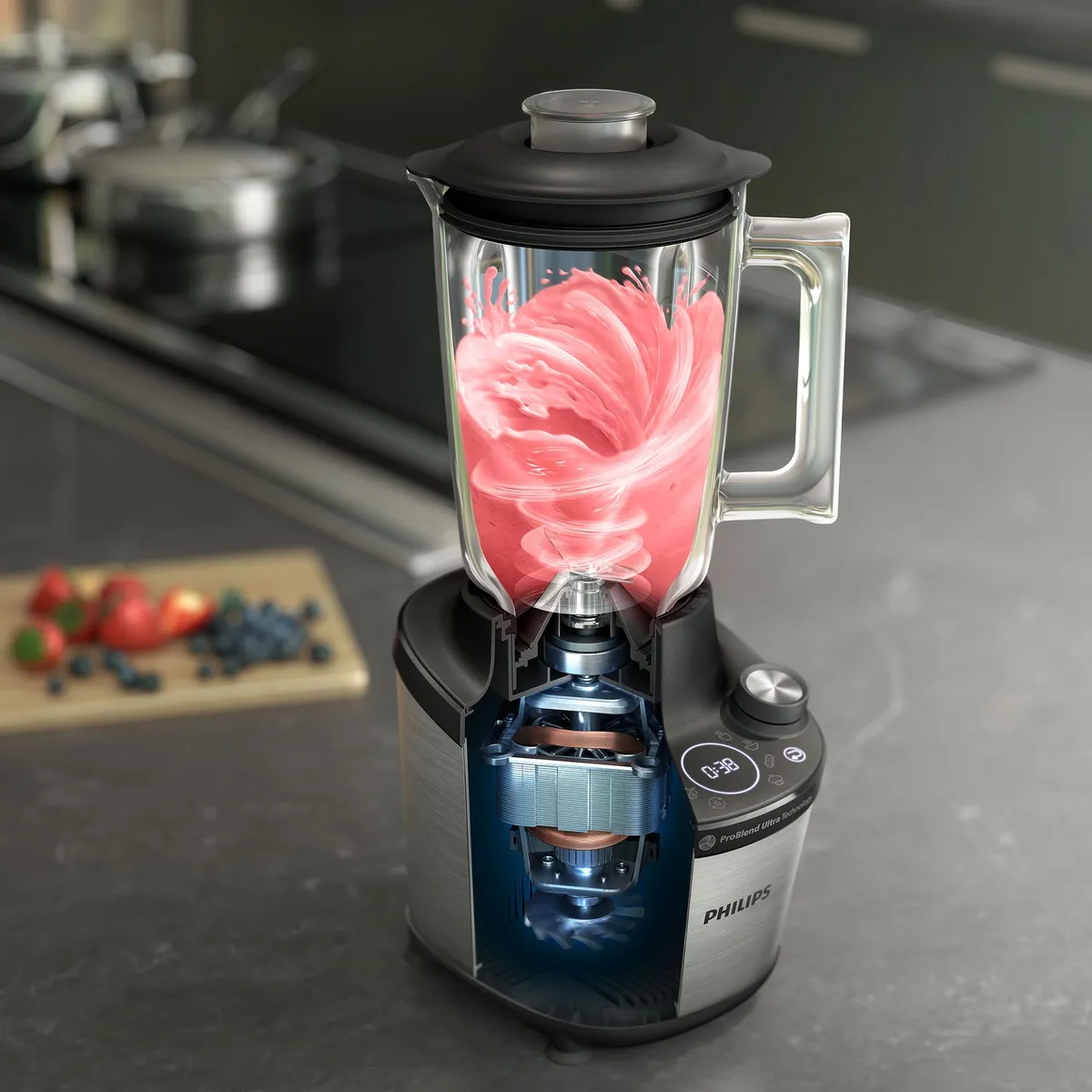 PHILIPS - Licuadora premium 2 Lt 1400 W Inox HR3652 Philips