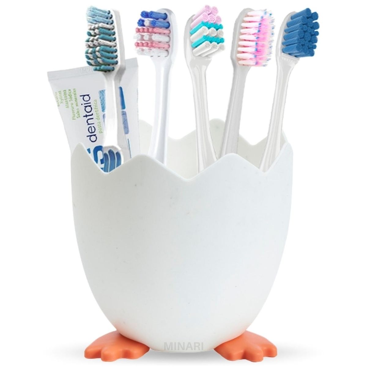 MINARI - Organizador de Cepillos de Dientes Accesorios para Baño Huevito H20
