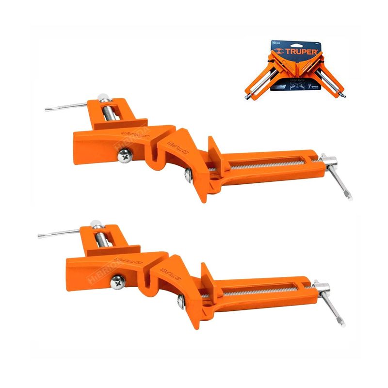 TRUPER - PRENSA ESQUINERA X2 3 ALUMINIO ÃNGULOS CARPINTERO TRUPER