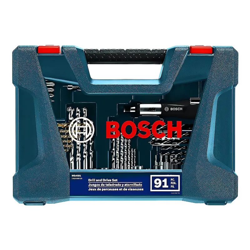 BOSCH - Juego Set de Accesorios Puntas y Brocas V-Line 91 Piezas BOSCH Ms4091