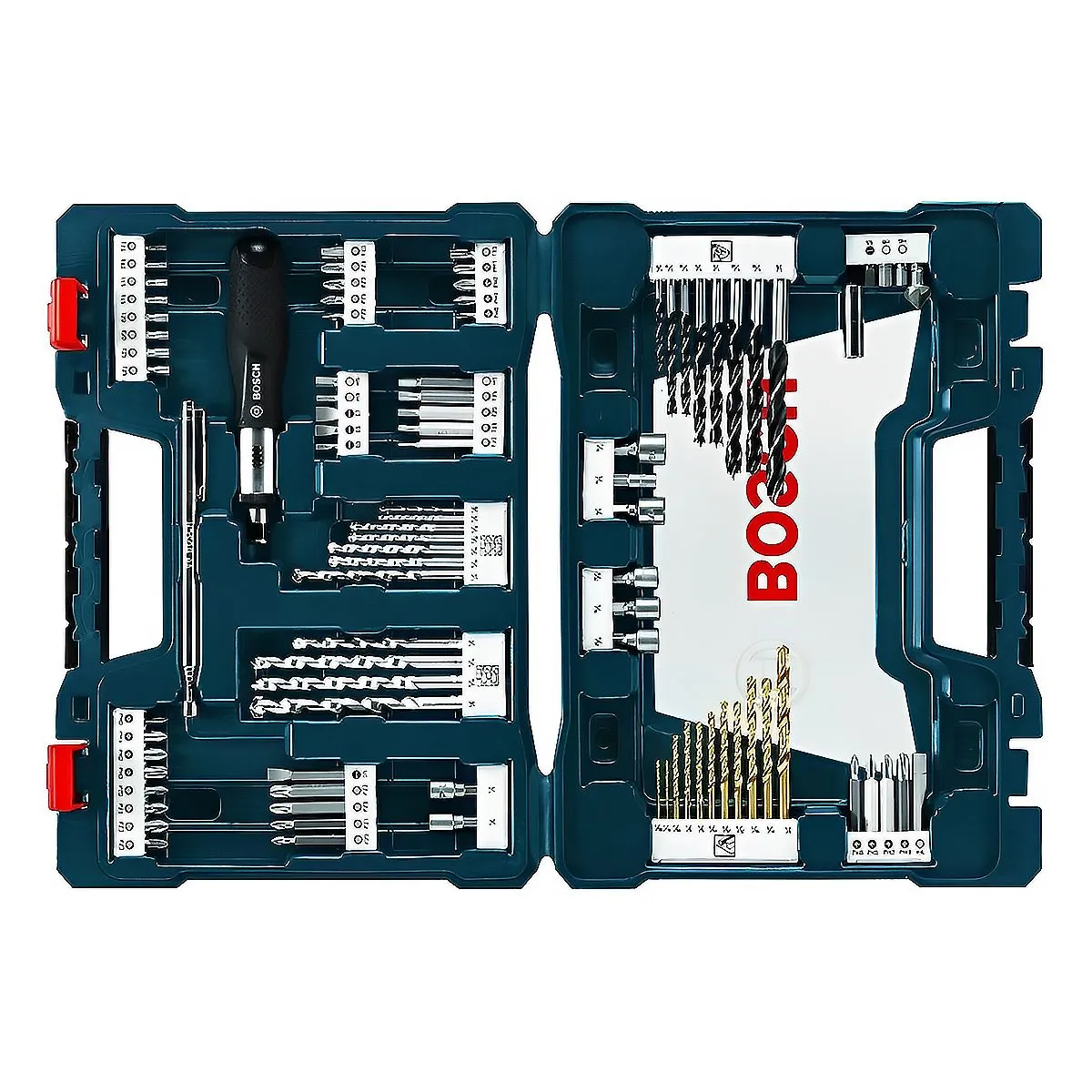 BOSCH - Juego Set de Accesorios Puntas y Brocas V-Line 91 Piezas BOSCH Ms4091
