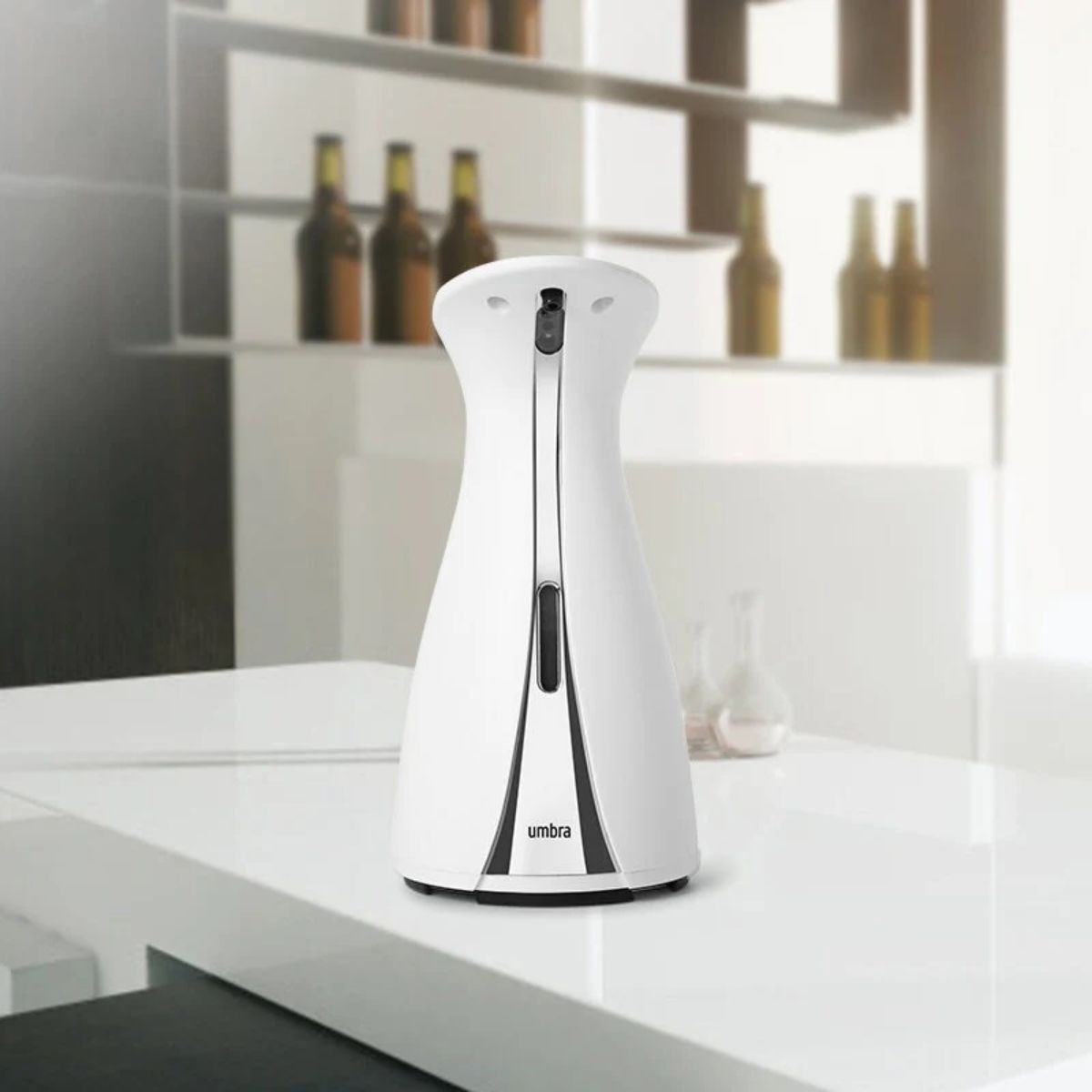 UMBRA - Dispensador jabón líquido sensor Umbra Otino 177ml blanco