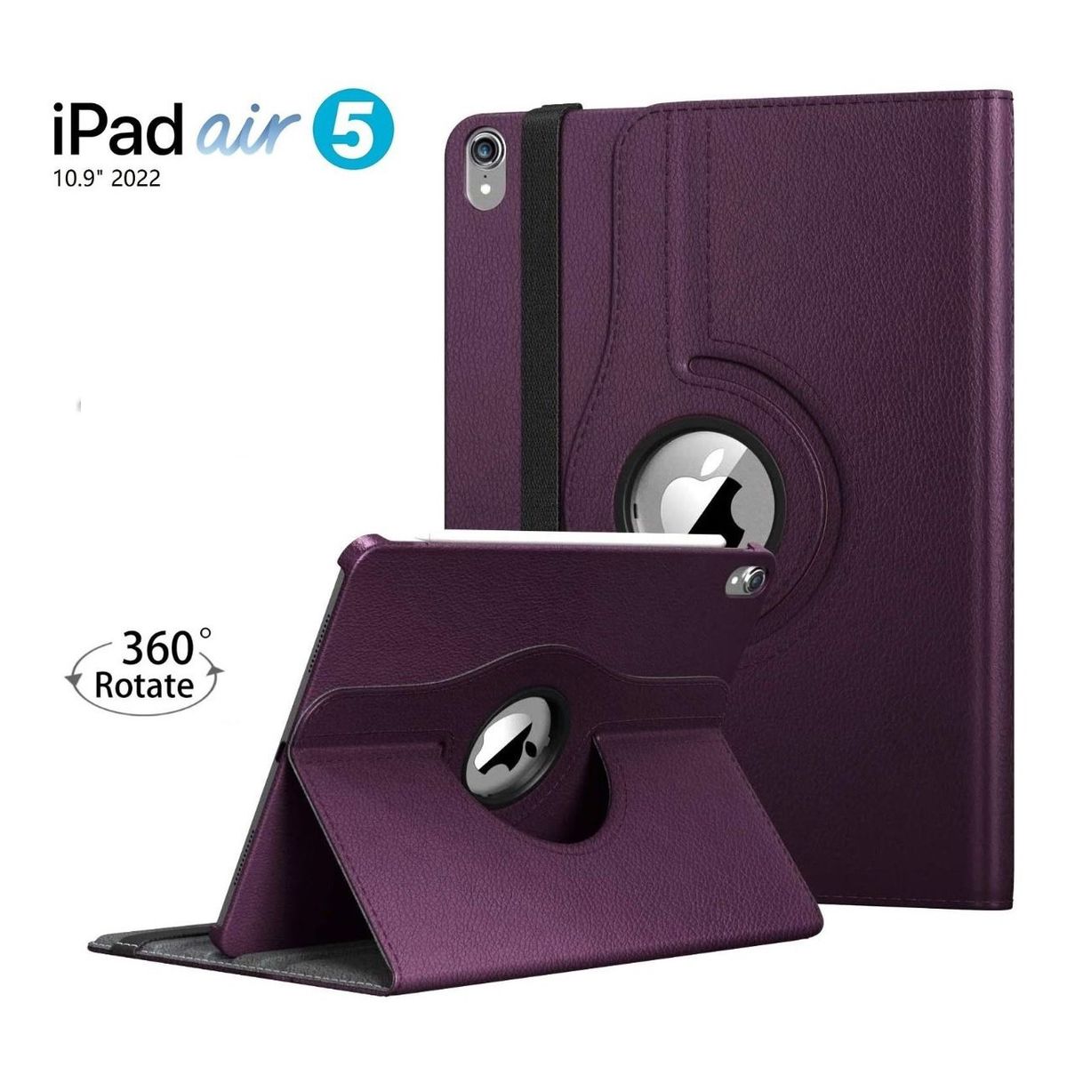 GENERICO - Funda Giratoria para iPad Air 5 10.9" 2021 A2588 A2589 A2591 Case