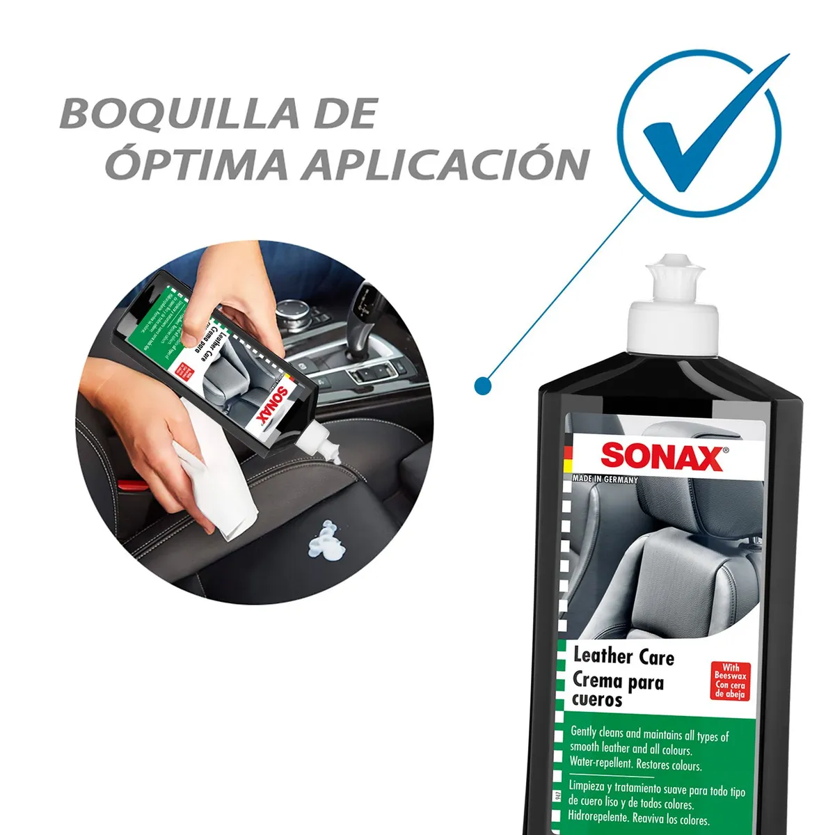 SONAX - Crema Para Cueros Sonax 250mllimpiezatratamiento