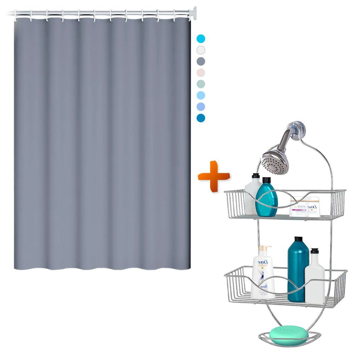 SASHIJA - Organizador Colgante de Ducha Y Cortina de Baño Moderna U11 ALT