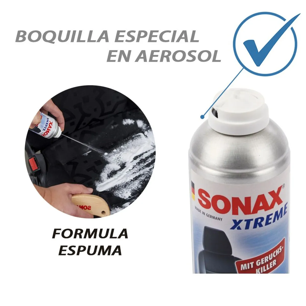 SONAX - Limpia Tapiceria Alcantara Espuma 400ml Sonax
