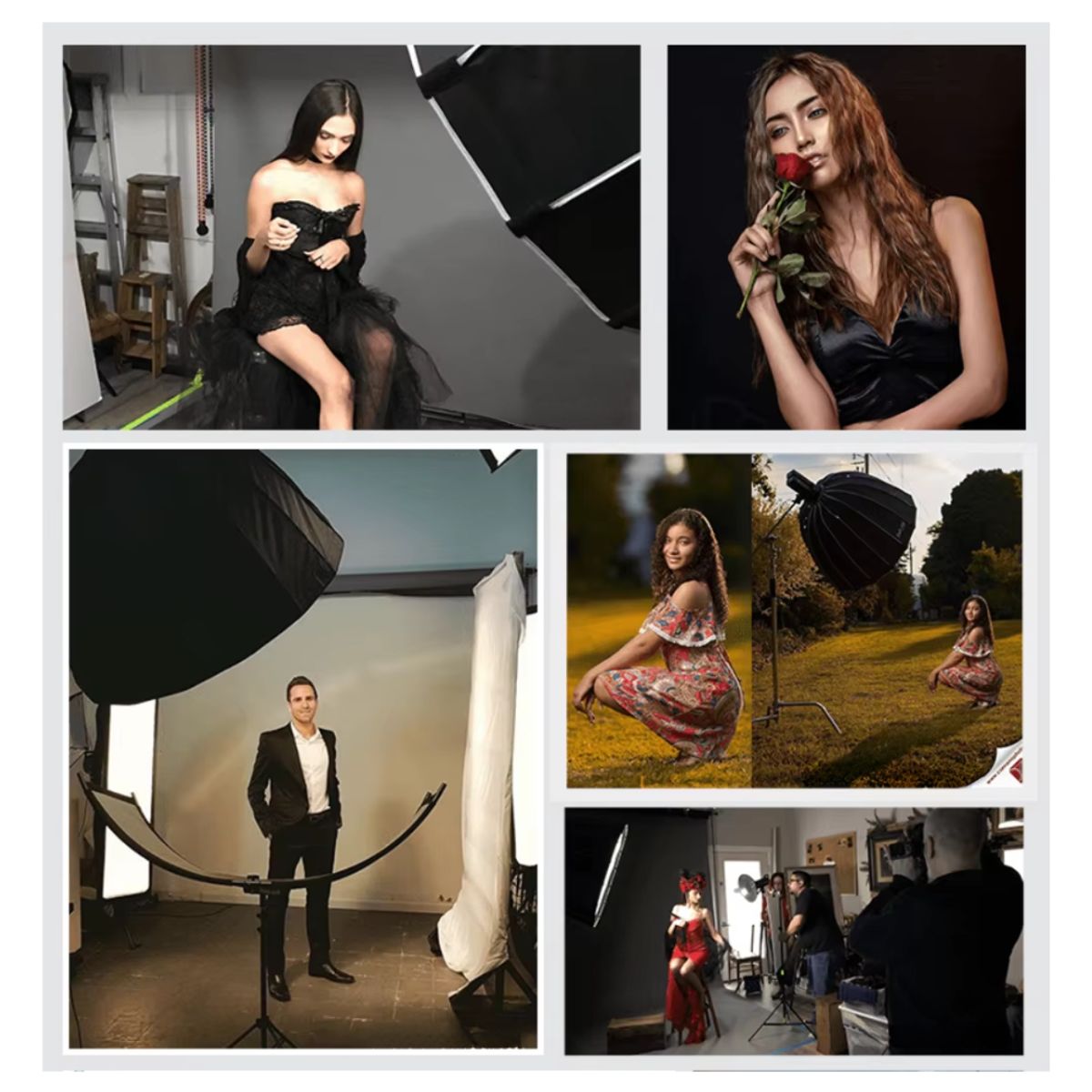 GENERICO - SOFTBOX PARABOLICO DE ARMADO RAPIDO E-RAISE 90 Montura bowen + Grilla