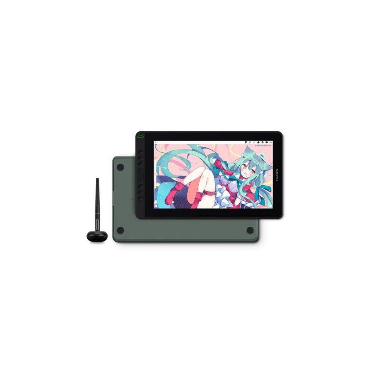 HUION - Tableta Digitalizadora Huion Kamvas 13 de dibujo 13,3 pulgadas Verde