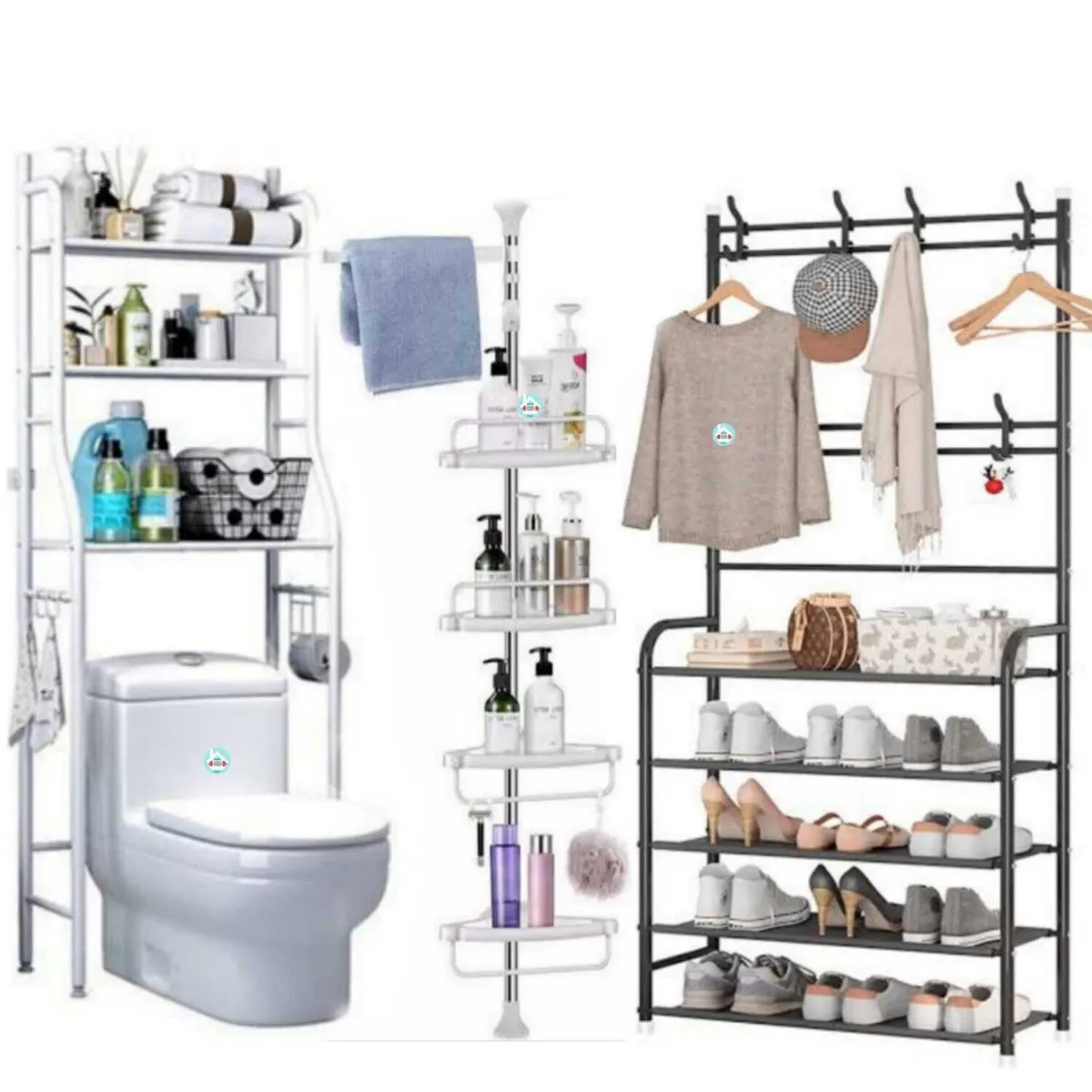 GENERICO - Organizador baño  esquinero  zapatera