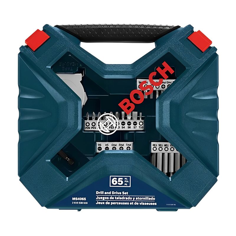 BOSCH - Juego Set de 65 Piezas de Puntas y Brocas X-Line BOSCH Ms4065