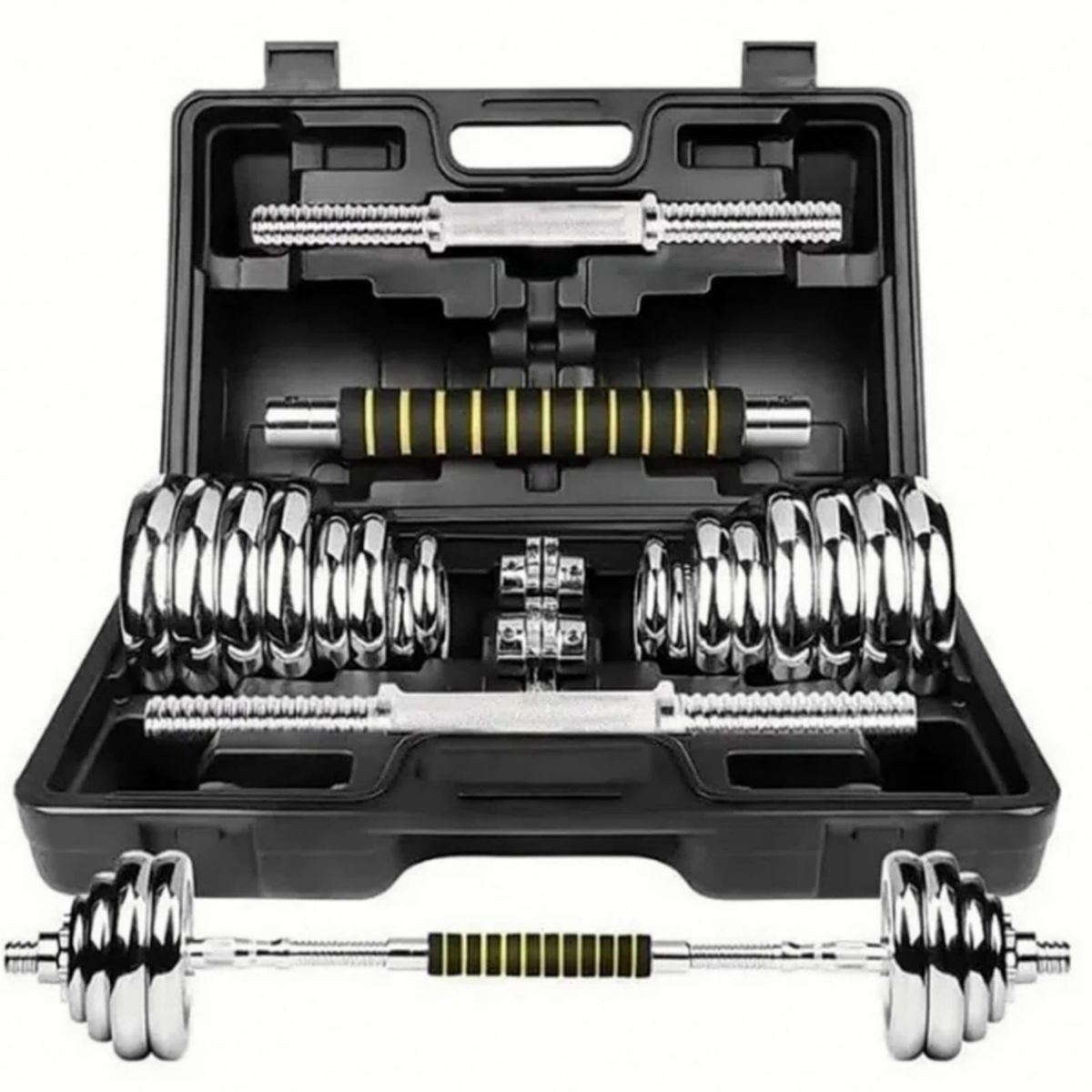 YORK - Set De Pesas York 20kg Mancuernas Adaptador