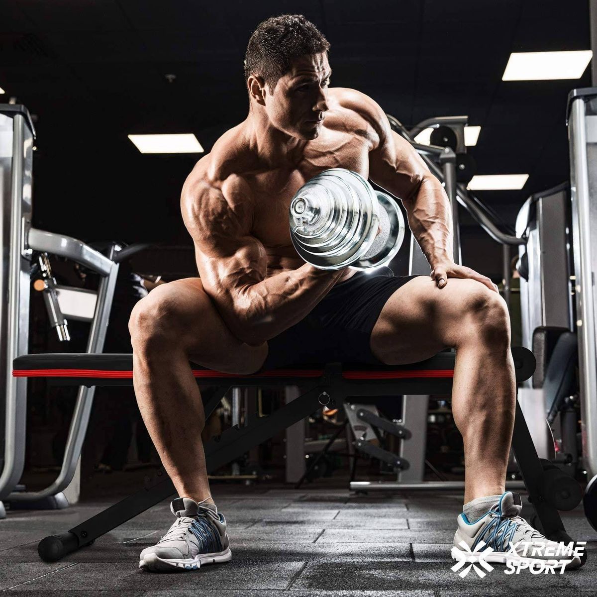 YORK - Set De Pesas York 20kg Mancuernas Adaptador