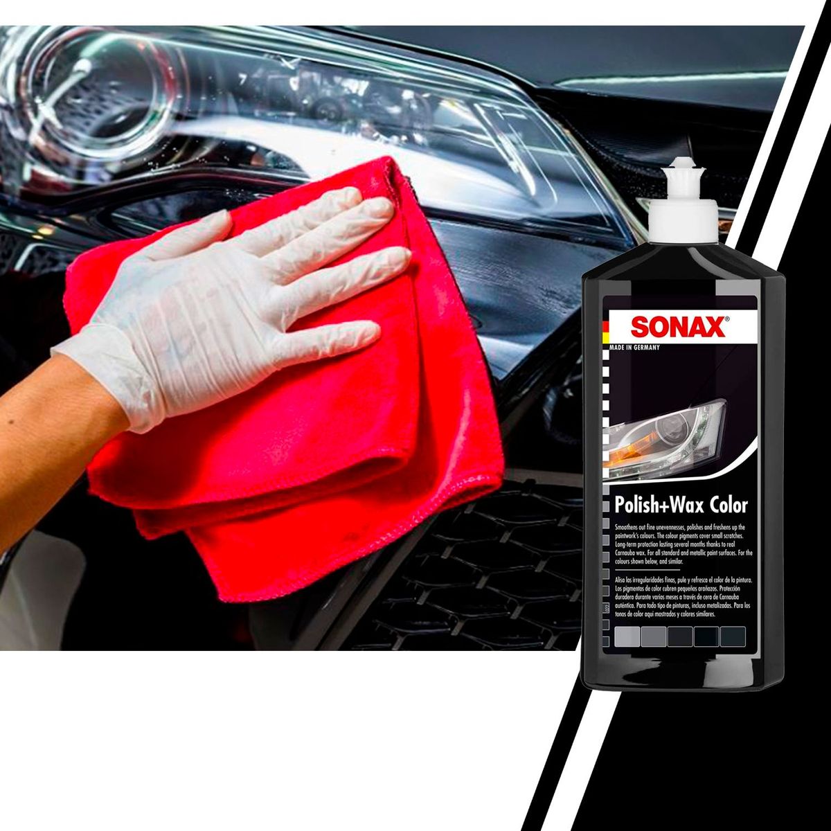 GENERICO - Cera Liquida De Auto Negro Sonax 500ml