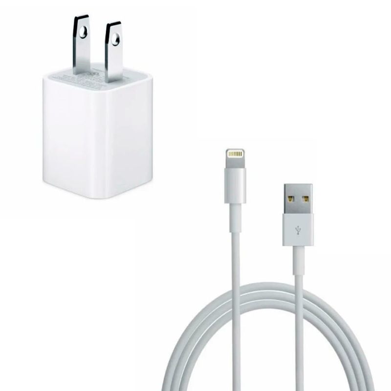 GENERICO - Cargador Para iPhone 5W Cable - Blanco