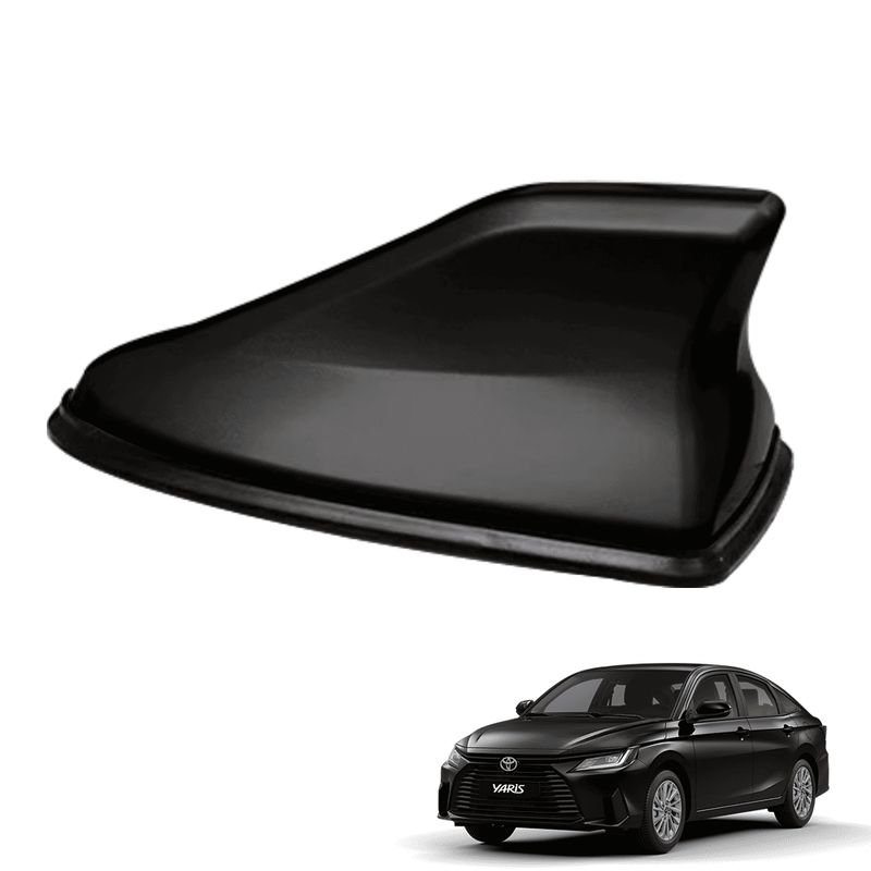 GENERICO - Antena De Auto tiburon negro AMFm stereo decorativa tuning
