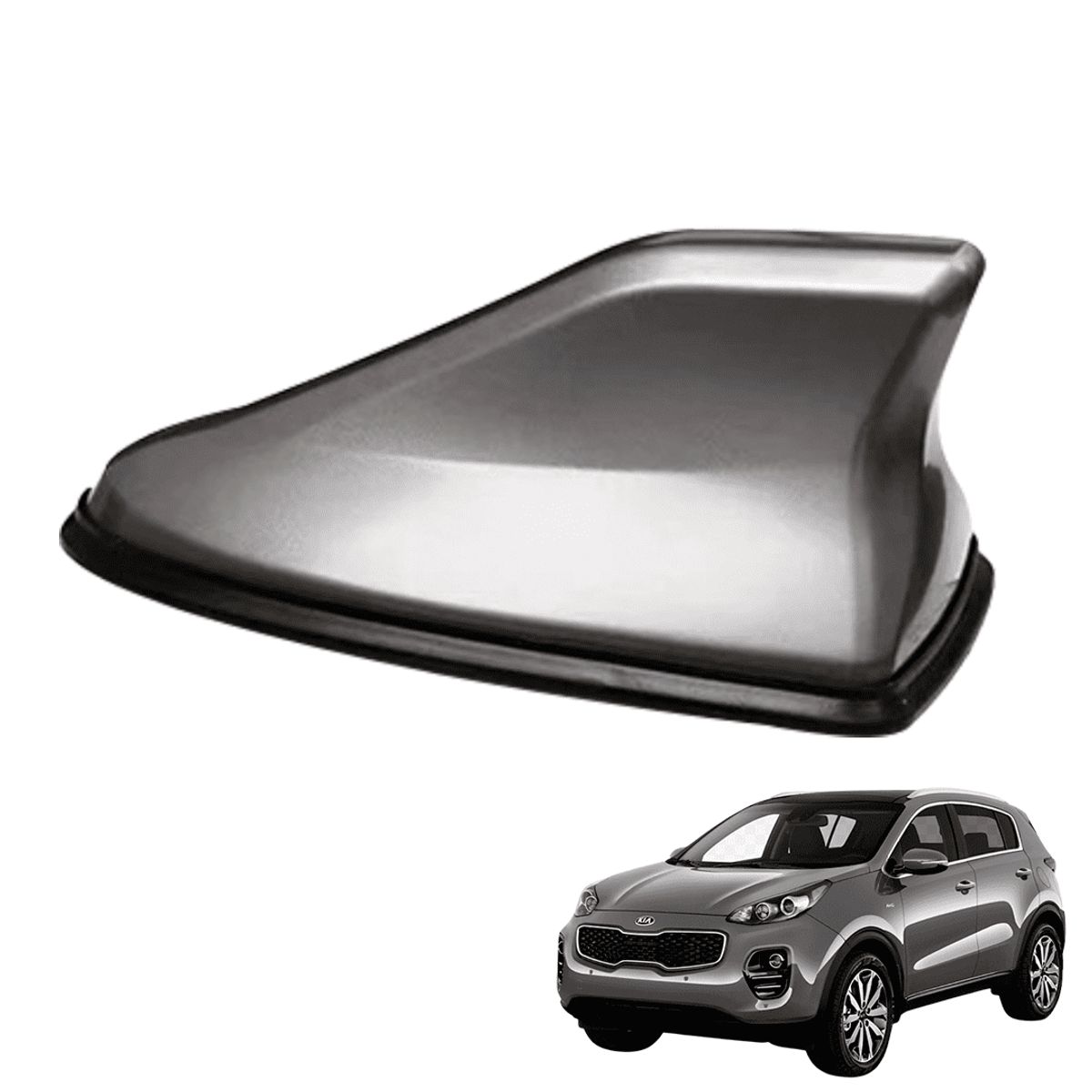 TECGO - Antena De Auto tiburon AMFM stereo decorativa tuning