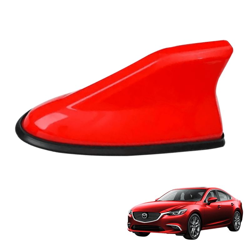 GENERICO - Antena De Autotiburon ROJOam Fmstereodecorativatuning