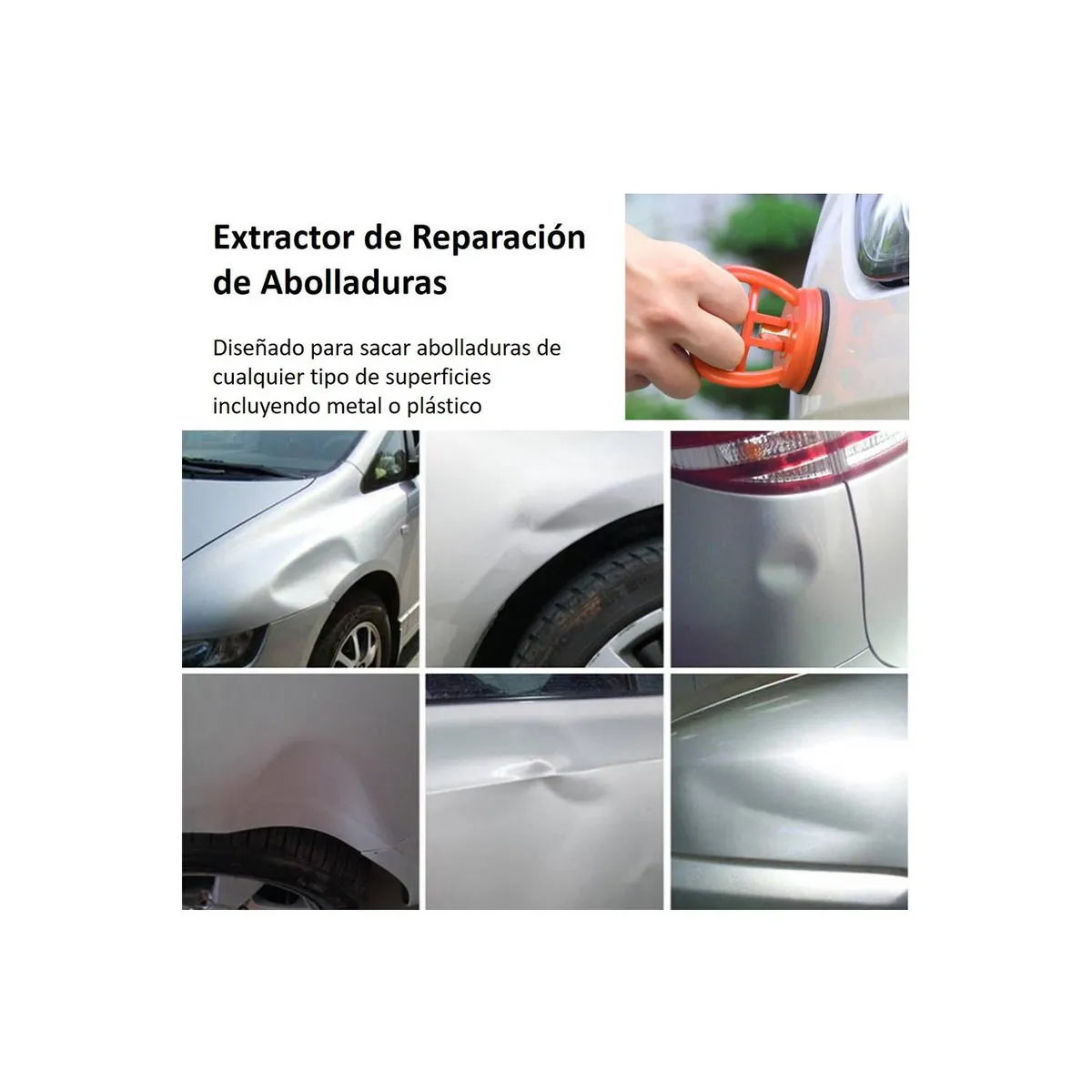 GENERICO - Removedor de abolladura Golpes Hundimiento Succión para Auto