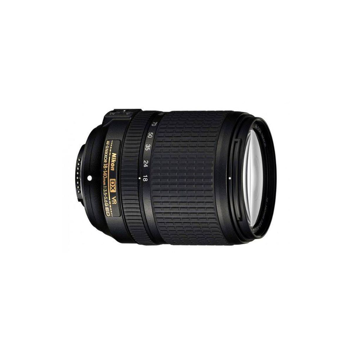 NIKON - Nikon AF-S DX NIKKOR 18-140mm f/3.5-5.6G ED VR Lente (Sin Caja Original) - Negro