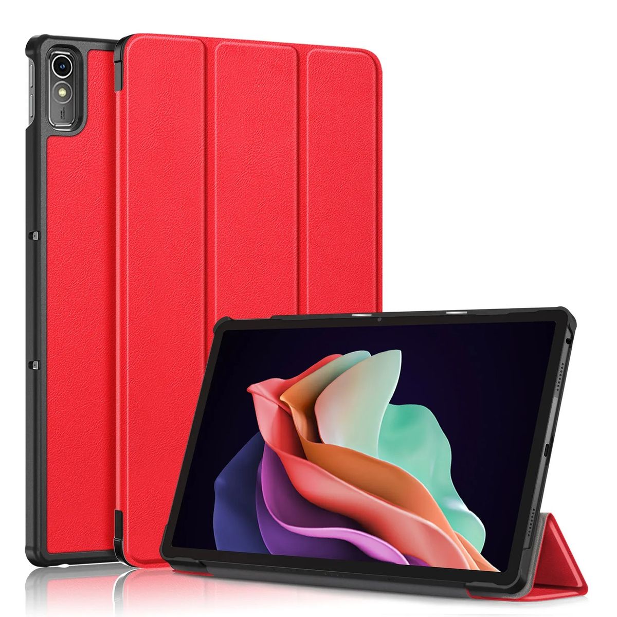 GENERICO - Funda para Tablet Lenovo P11 Plus 11.5 2da Gen Tb-350 Bookcover Rojo