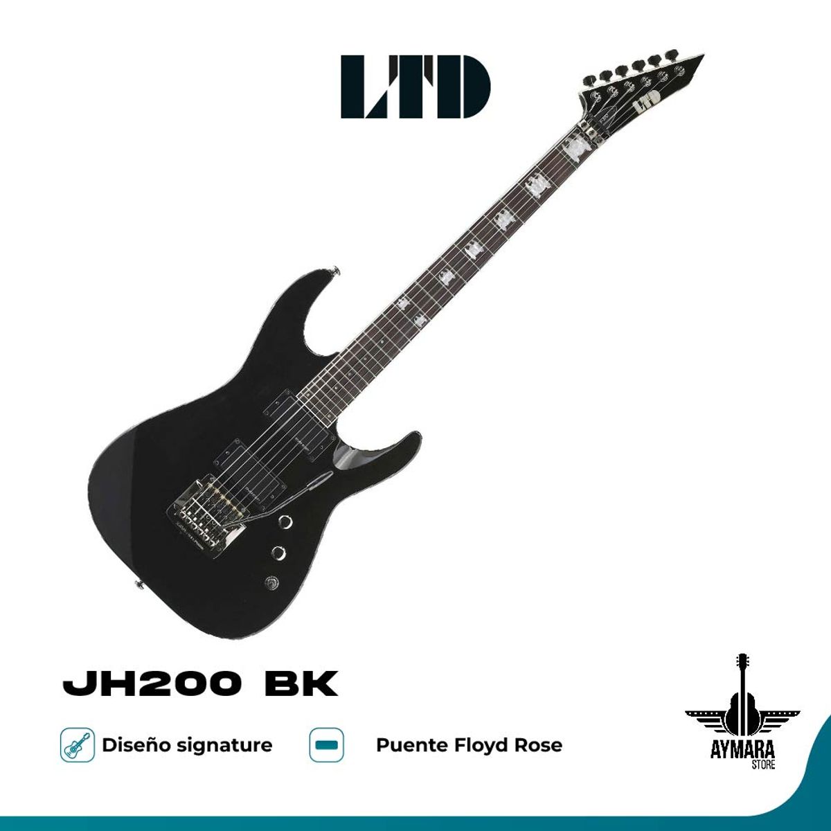LTD - LTD JH200 BK GUITARRA ELECTRICA