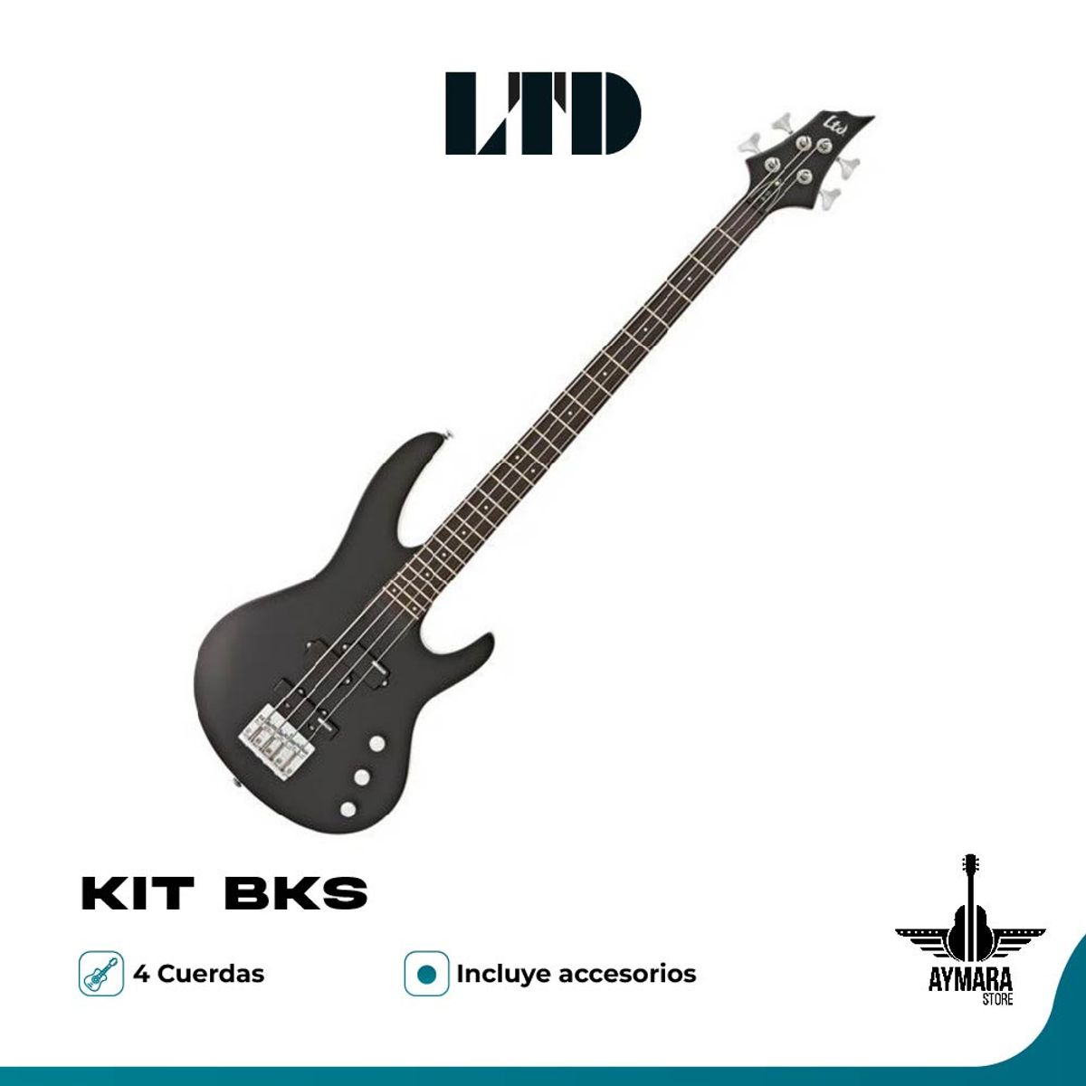 LTD - LTD B10 KIT BKS BAJO ELECTRICO 4 CUERDAS