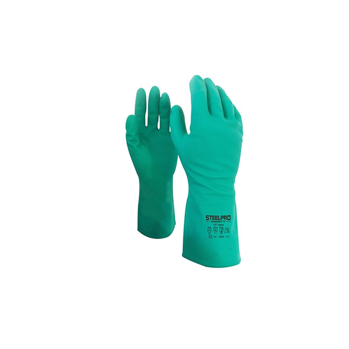 STEEL PRO - Guante nitrilo 13”-15MIL STEELPRO TALLA L